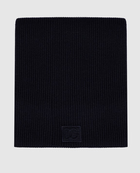 Dolce&Gabbana Blue wool scarf GX13KZJDVCI