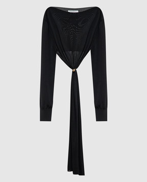 Philosophy di Lorenzo Serafini Black top of asymmetric cut A09162101