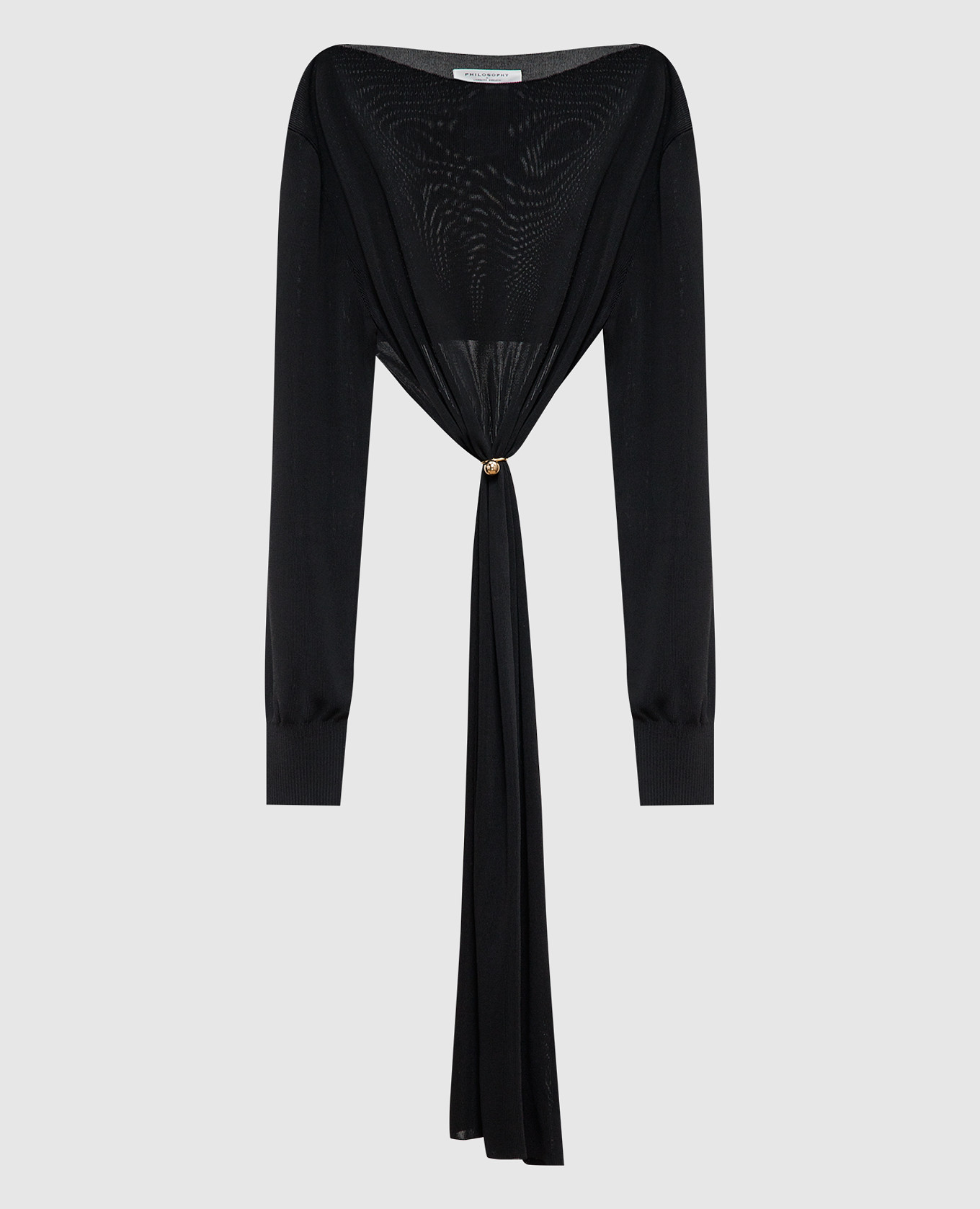 Black top of asymmetric cut Philosophy di Lorenzo Serafini