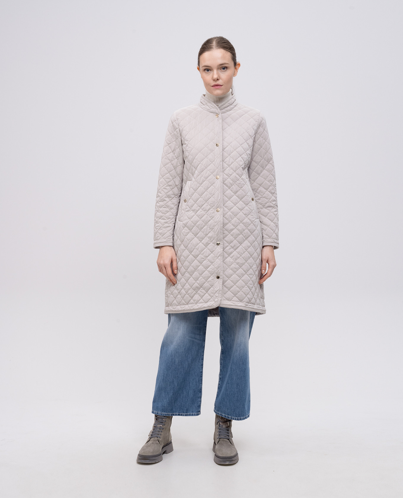 

Gray ARUNA long jacket MooRER, Grey