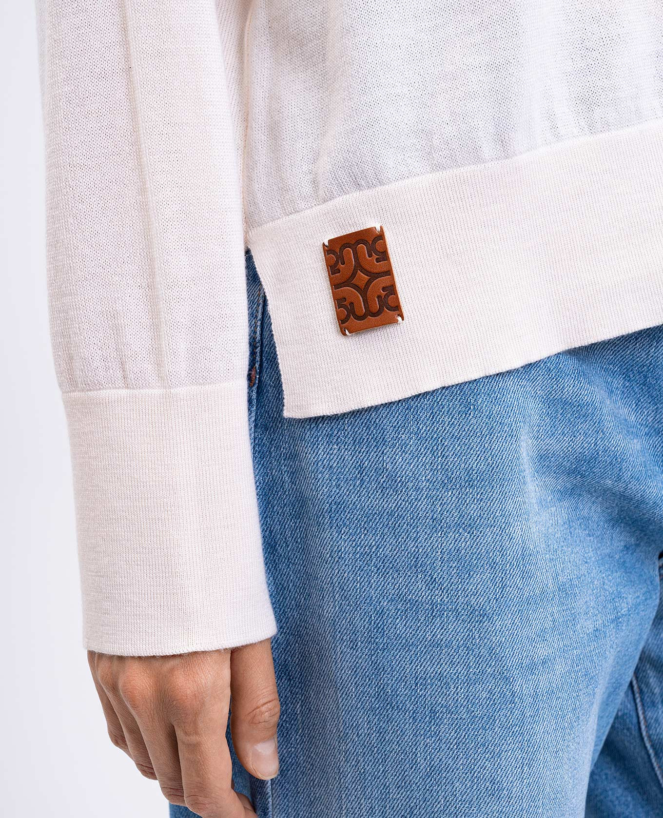 

Beige Larkin wool sweater Momoni