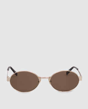 Saint Laurent Gold sunglasses with logo engraving 779851Y9902