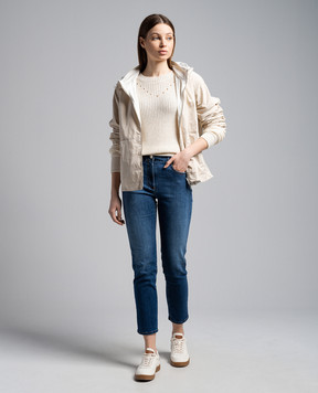 Peserico Blue skinny jeans with a distressed effect P04977L24R04956