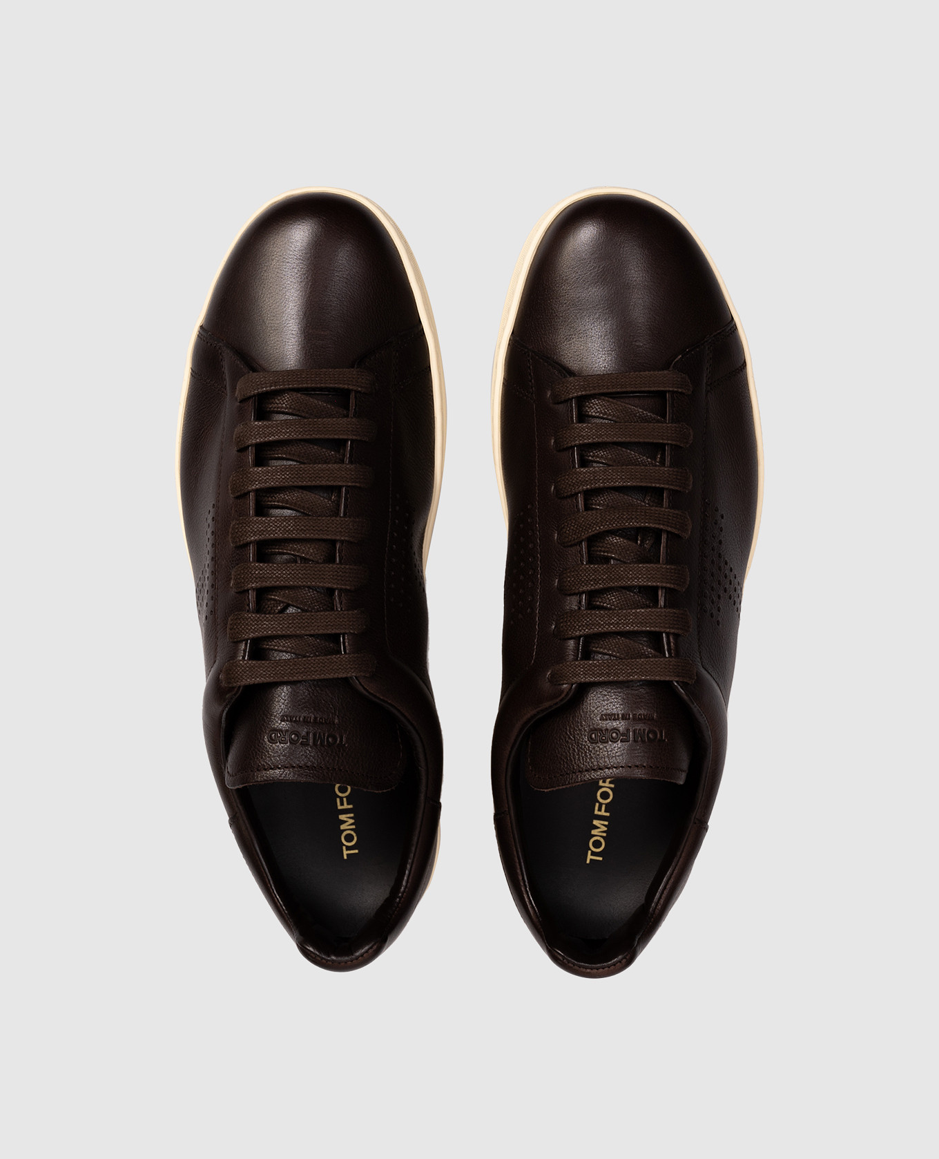 

Brown leather Warwick sneakers Tom Ford