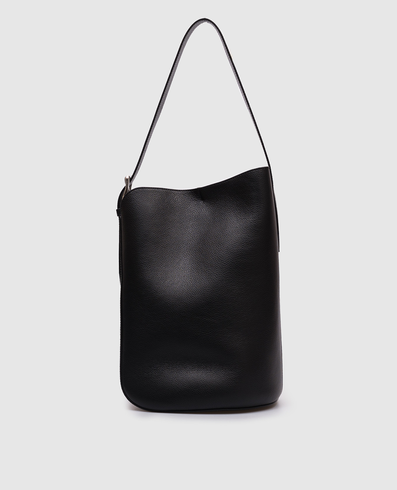 

Black leather Quiver bucket bag with logo embossing J&M DAVIDSON