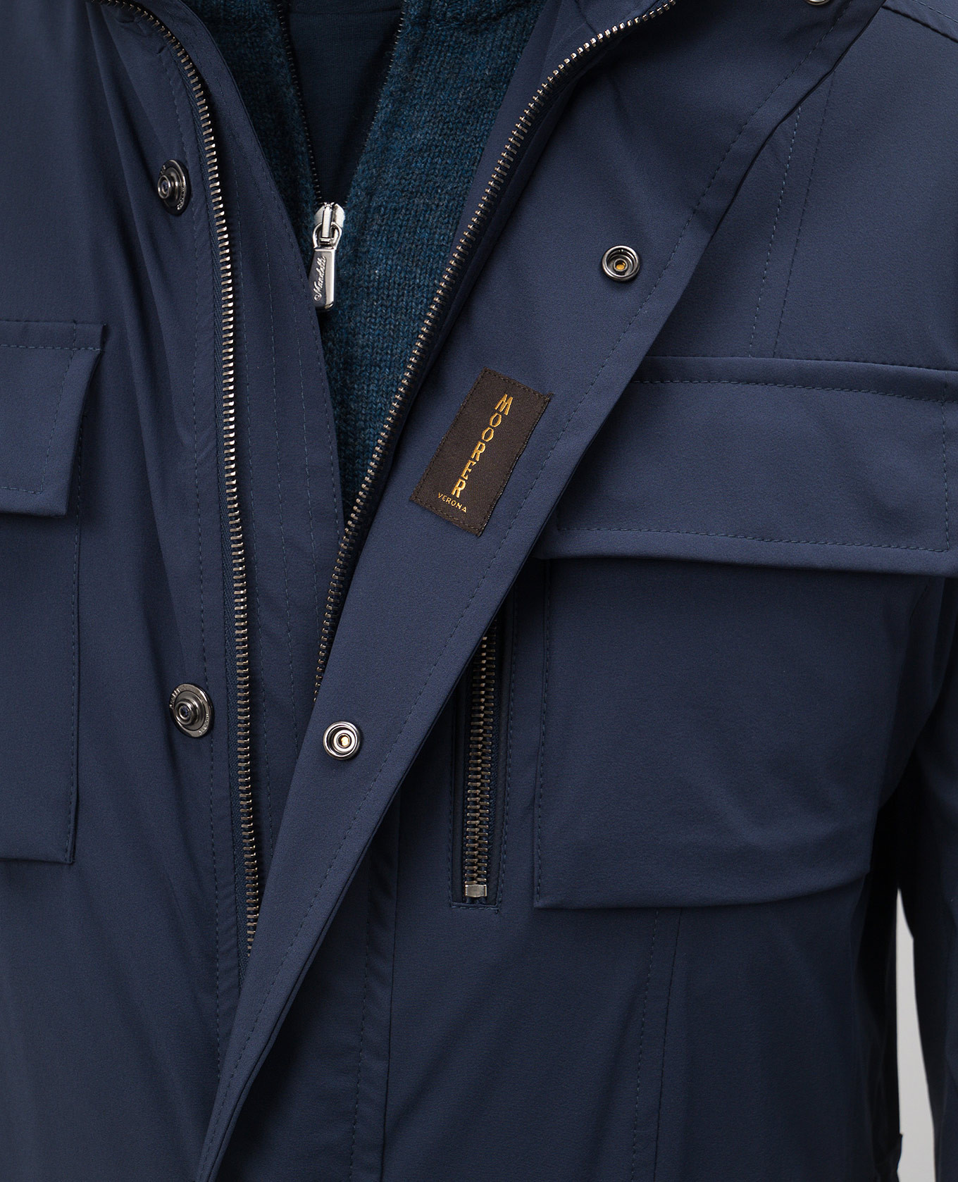 

Blue windbreaker MANOLO-KN MooRER