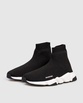 Balenciaga Kids' black Speed sneakers with logo 597425W2DB2