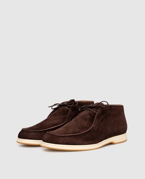 Enrico Mandelli Brown suede deserts 0CLUBS7415