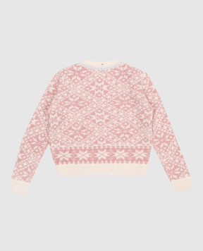 Moncler Grenoble ENFANT Children's pink sweater with wool J29579C00001M45051214
