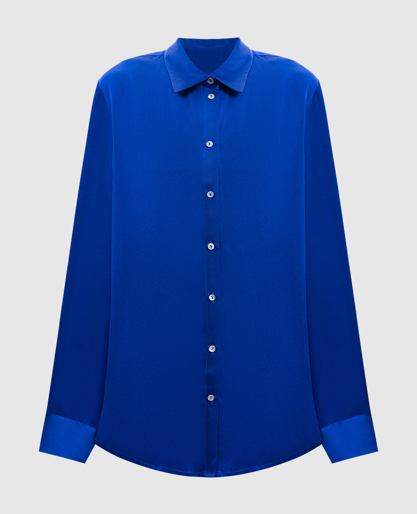 

Blue silk blouse Asceno