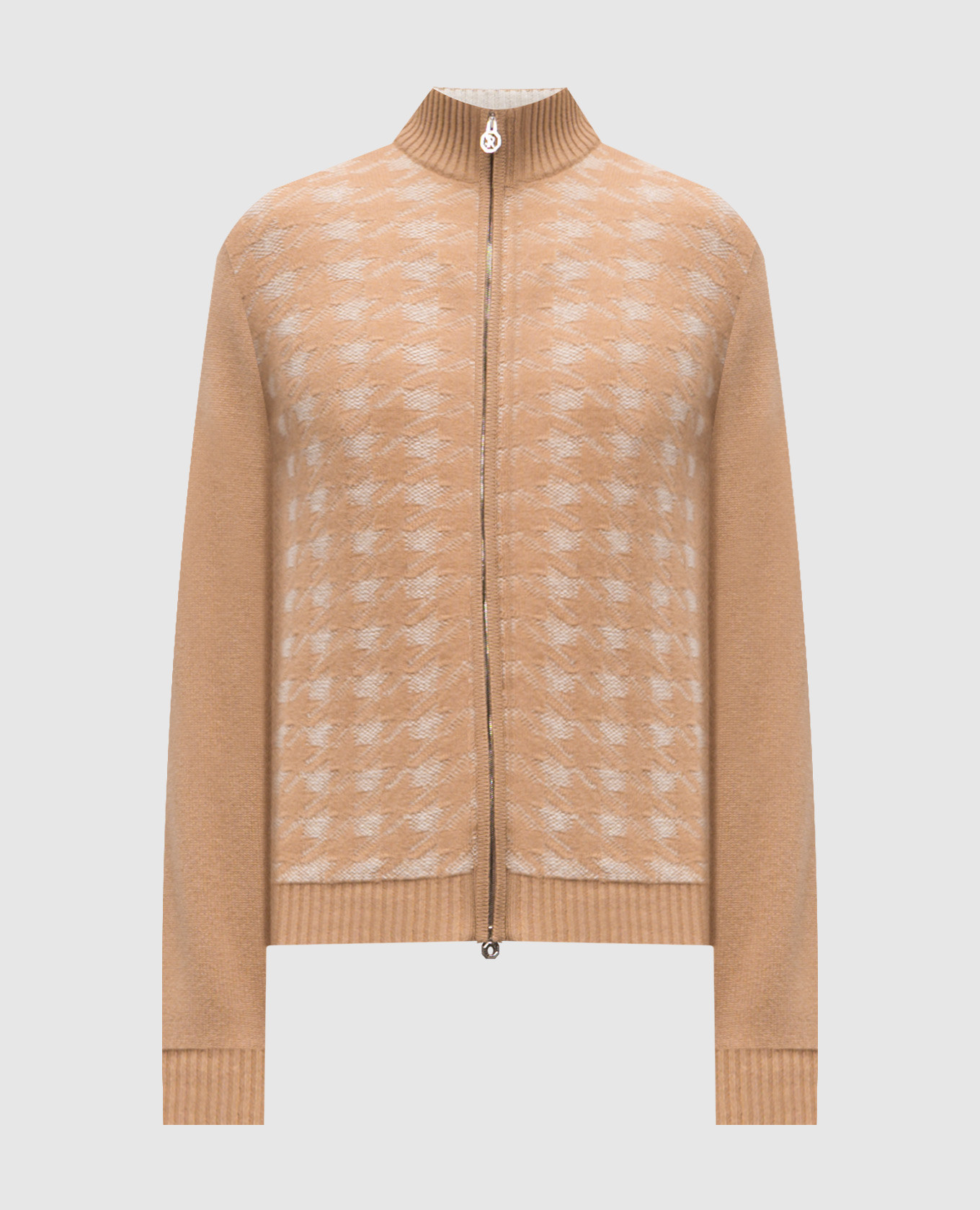 

Beige cashmere cardigan with a pattern Stefano Ricci