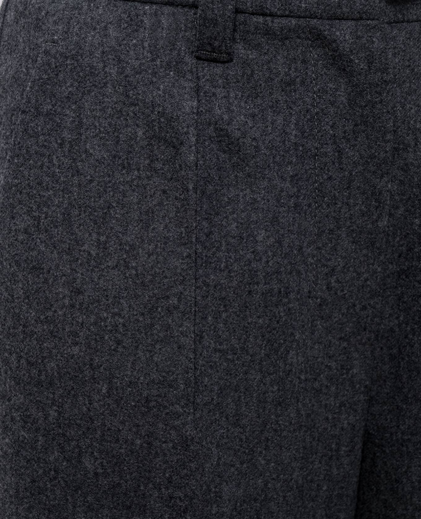 

Grey Straight Crop Wool Pants Brunello Cucinelli