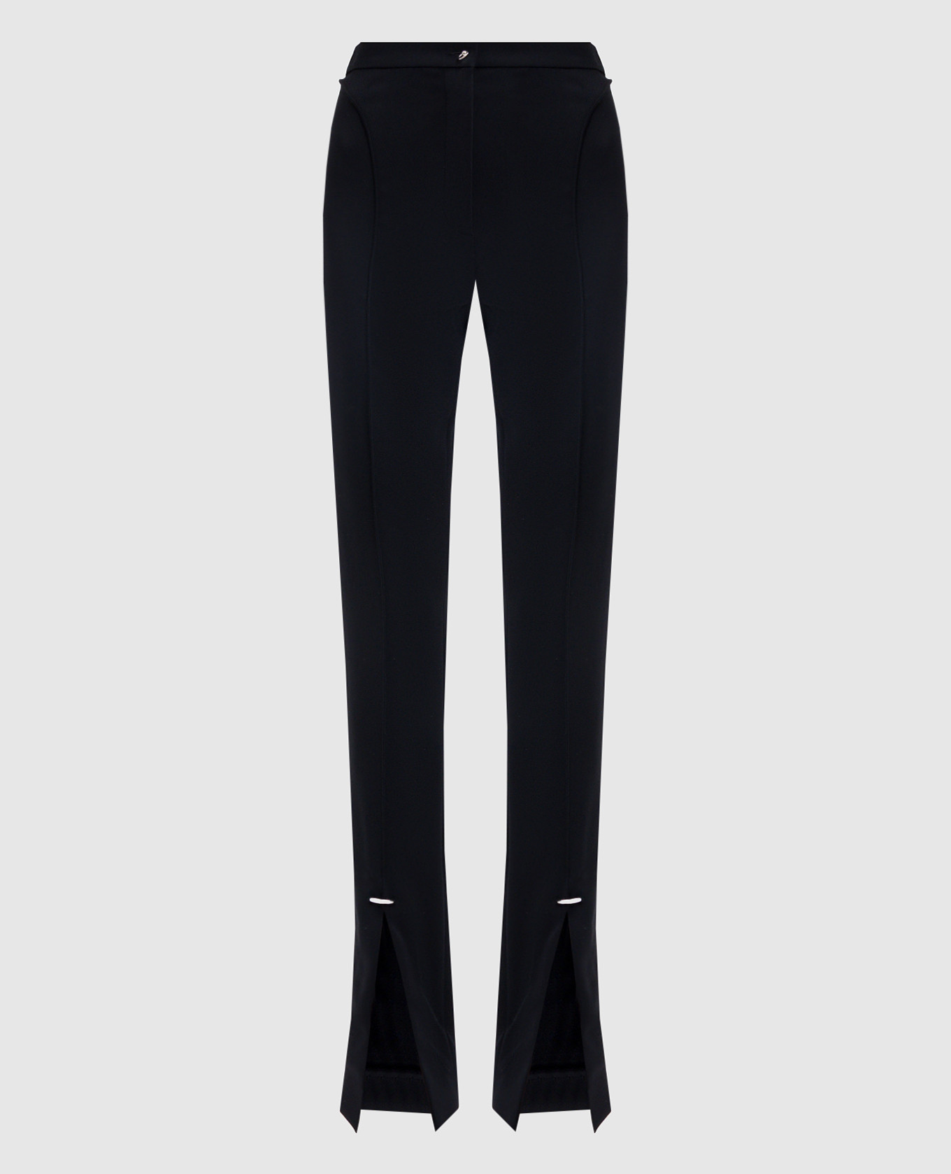 

Black flared pants with slits Thierry Mugler