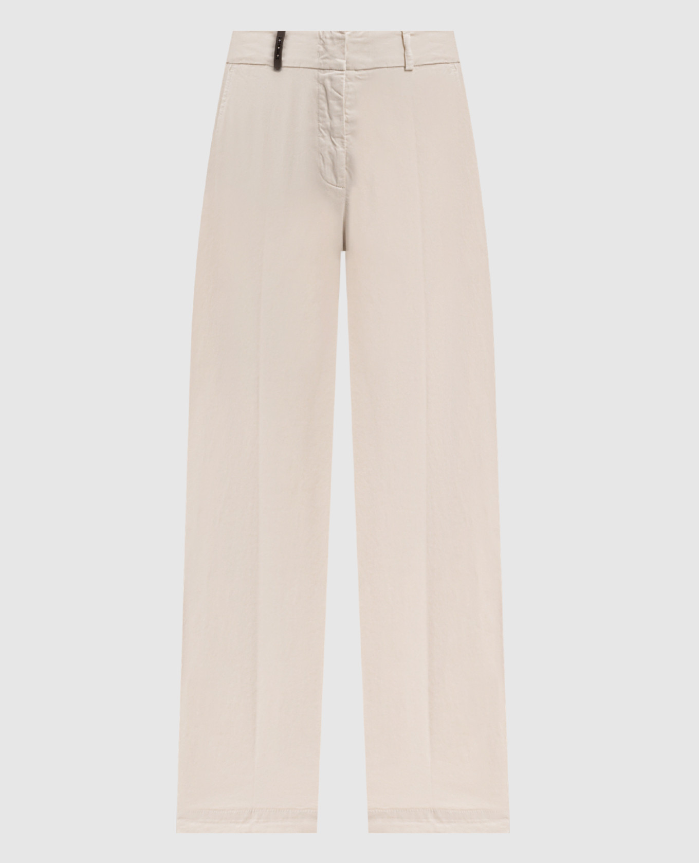 

Beige pants with a patch Peserico