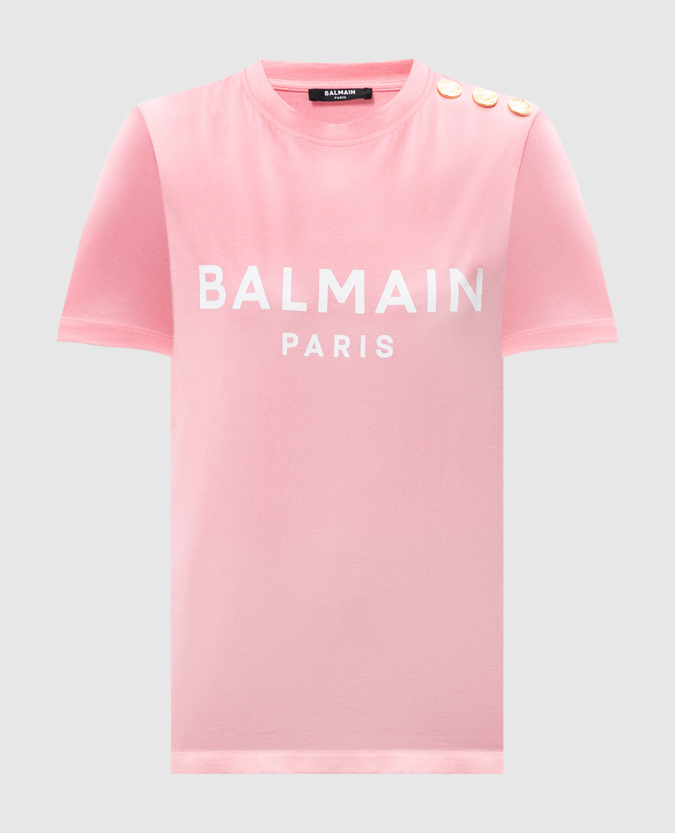 Pink t-shirt with logo print