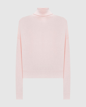 Peserico Pink wool, silk and cashmere sweater with monil chain S99609F1209018