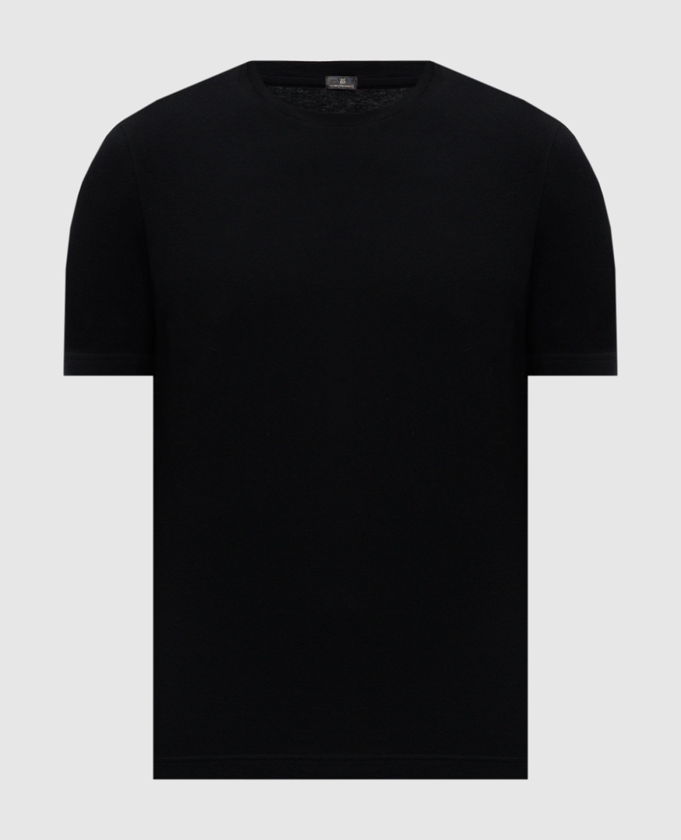 

Black logo cashmere t-shirt CAPOBIANCO