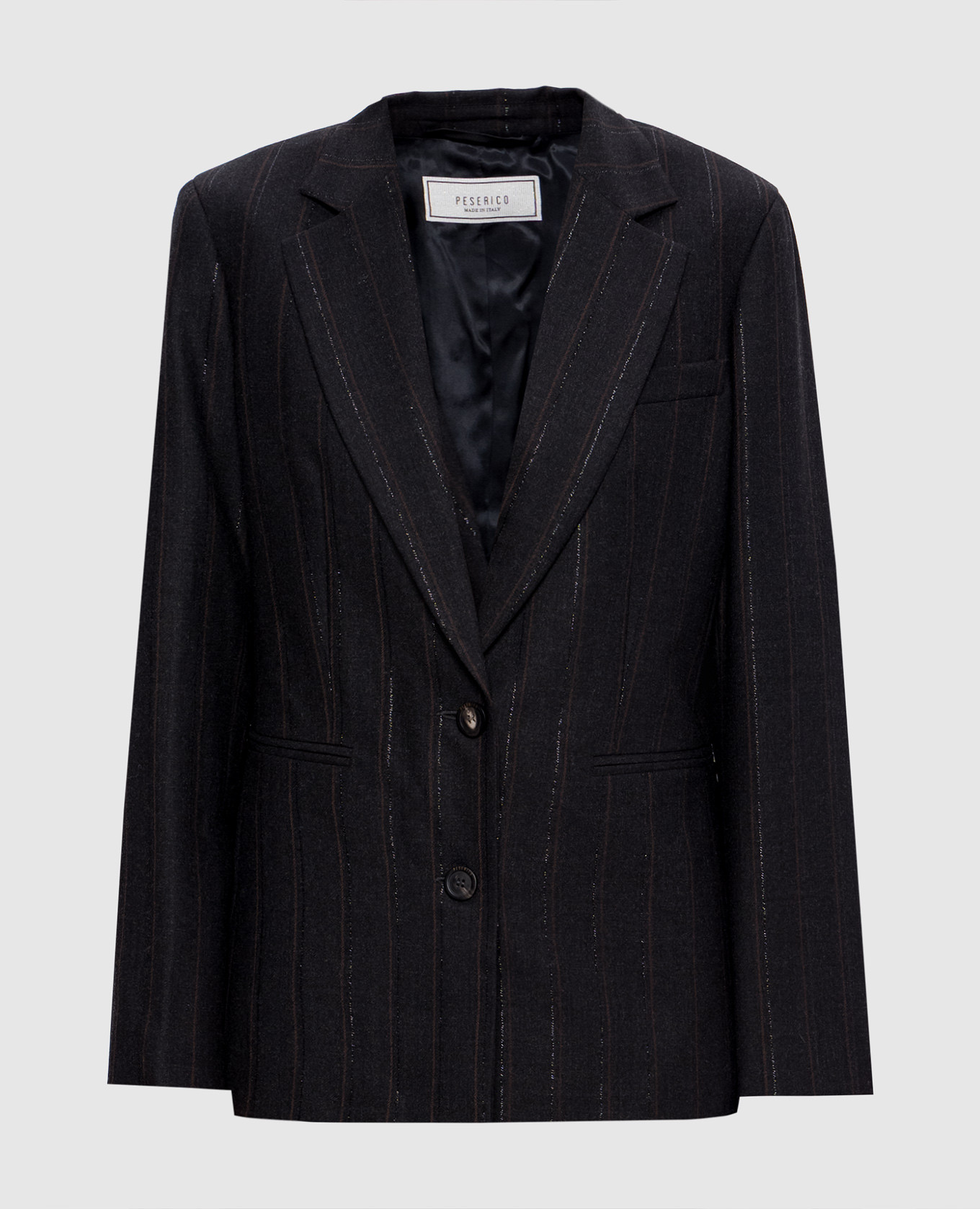 

Black striped wool jacket Peserico