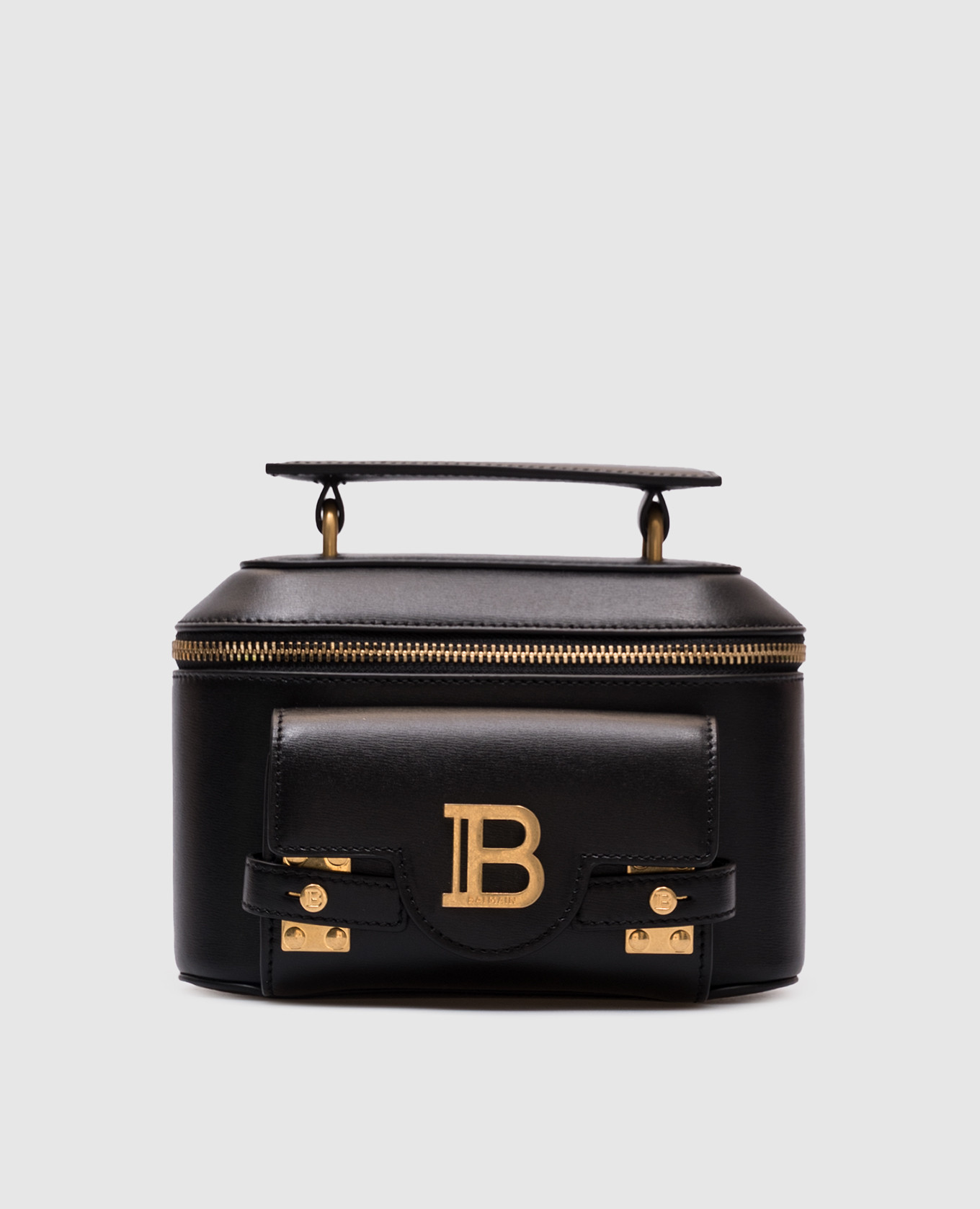 

Black leather bag B-Buzz Balmain