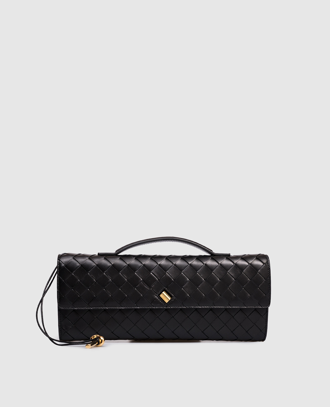 Andiamo black leather clutch Bottega Veneta