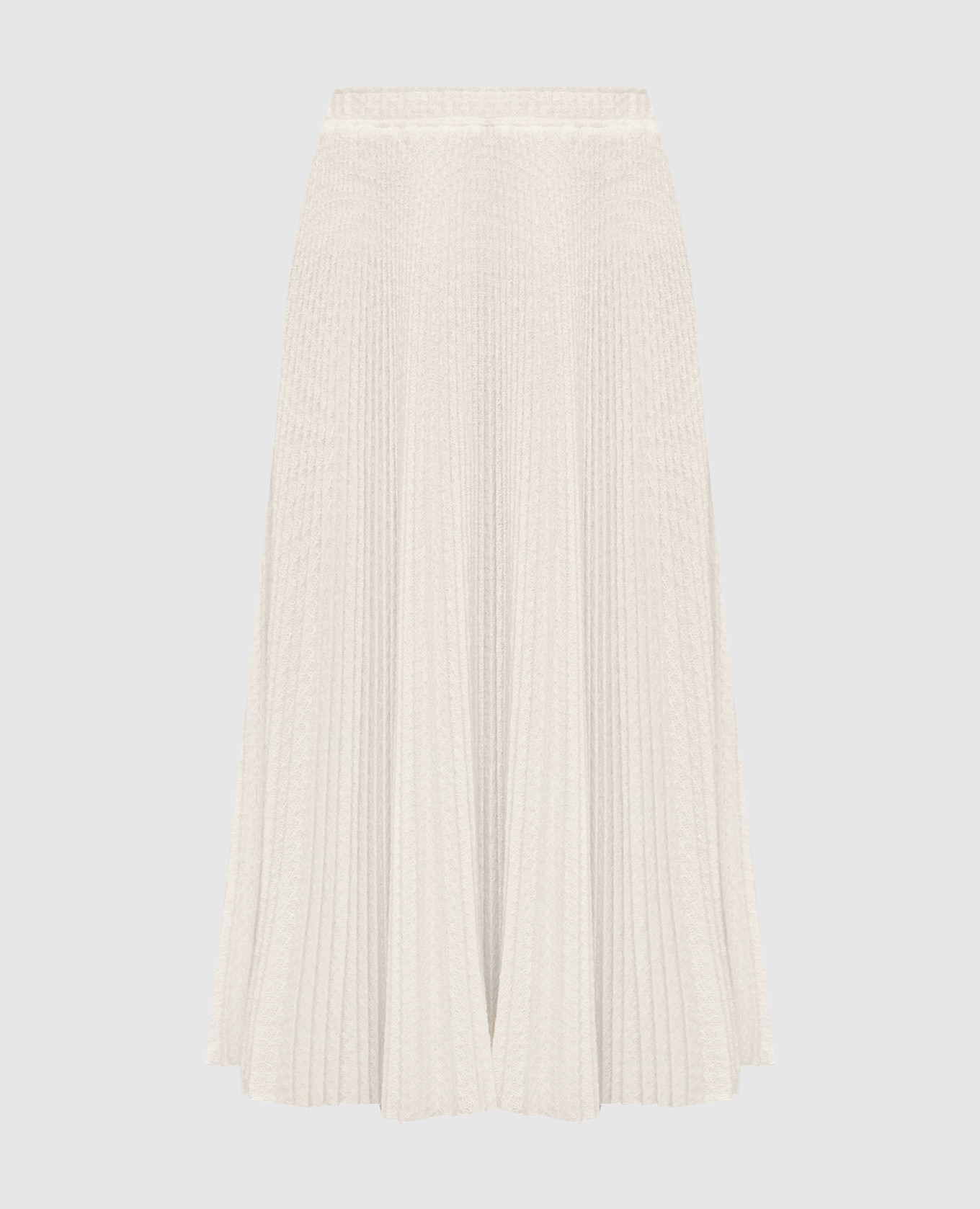 

White pleated skirt with mohair Ermanno Scervino