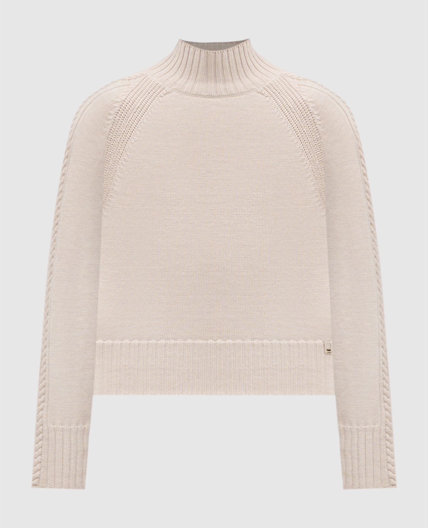 Beige wool sweater Herno