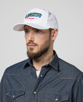 Casablanca White cap Casa Racing with embroidery AS24HAT00802