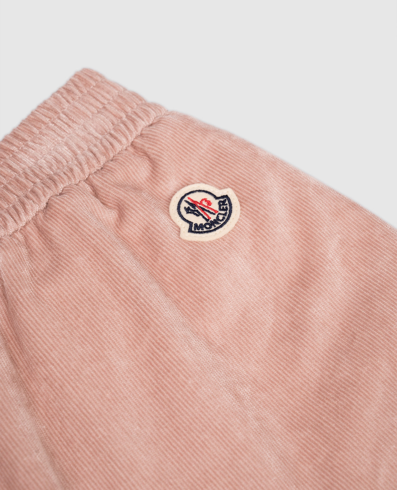 

Children's pink corduroy pants with logo Moncler ENFANT