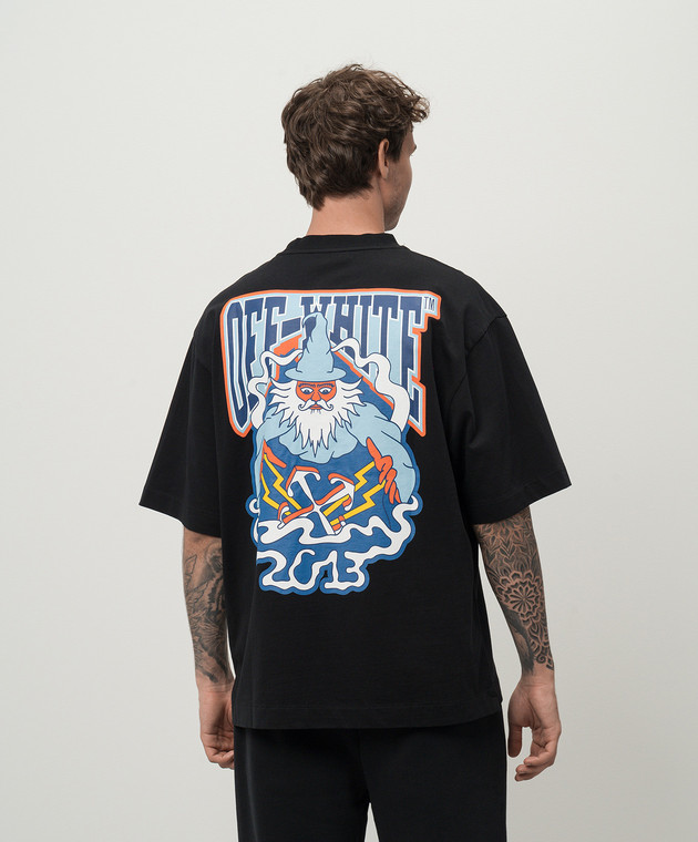 Off-White - Black Wizard t-shirt OMAA120F24JER00Q - shop with