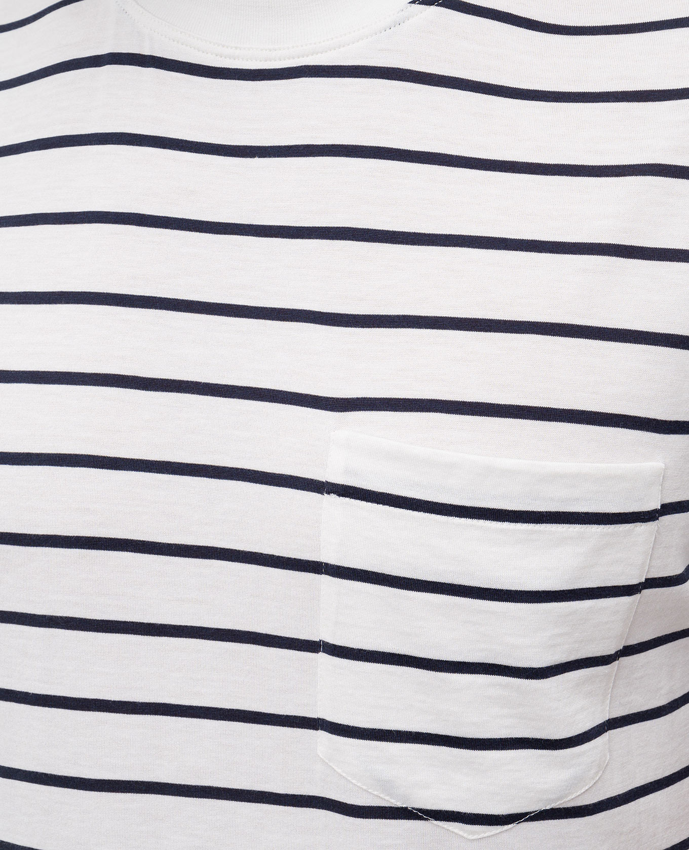 

White striped silk T-shirt Brunello Cucinelli