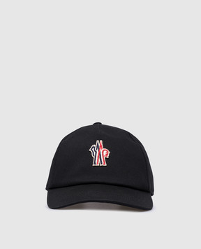 Moncler Grenoble Black cap with logo patch J20983B0000204863