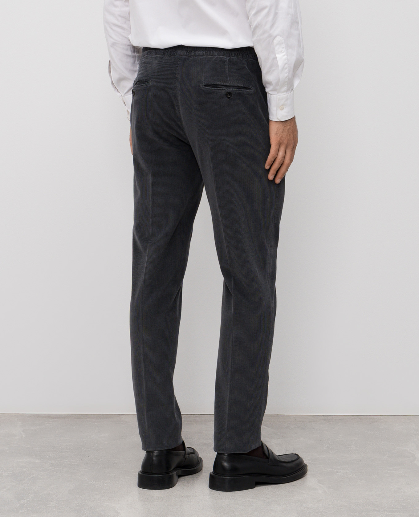 

Gray corduroy pants ISAIA, Grey