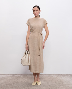 Enrico Mandelli Beige linen dress 1KD32A5664