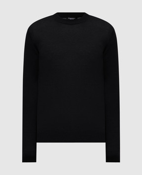 Stefano Ricci Black cashmere and silk jumper K606003G02F25303