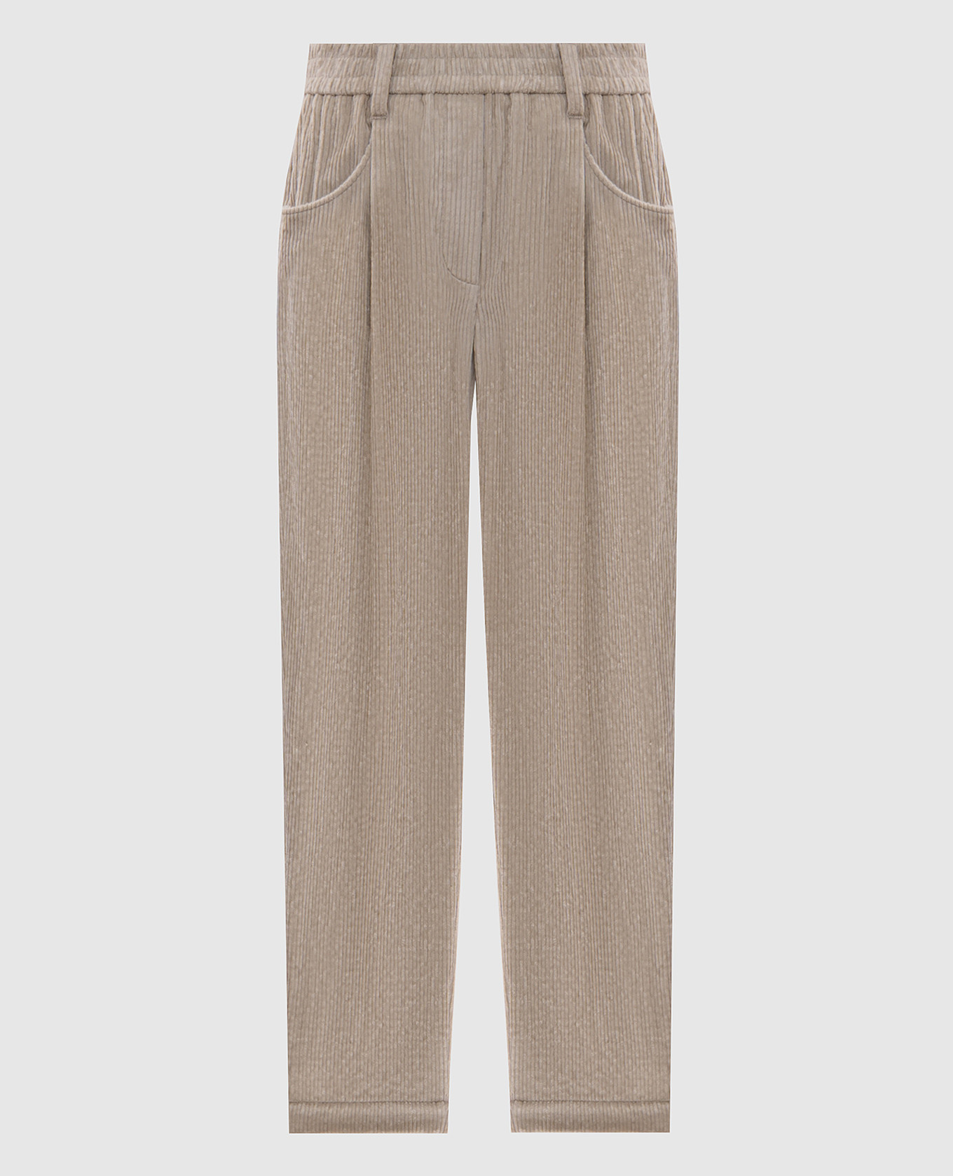 

Beige corduroy pants Brunello Cucinelli
