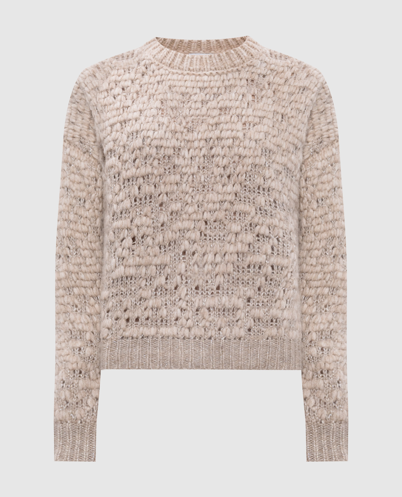 

Beige alpaca wool sweater with lurex Peserico