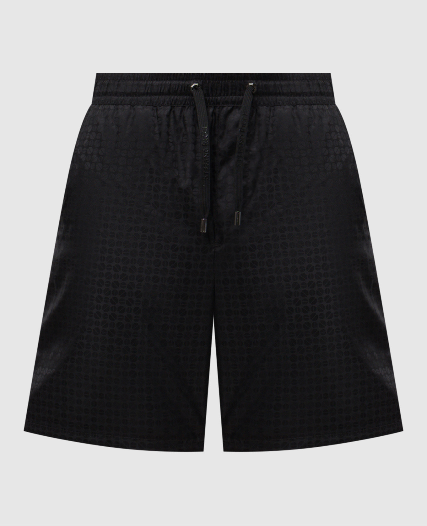 

Black patterned swim shorts Stefano Ricci