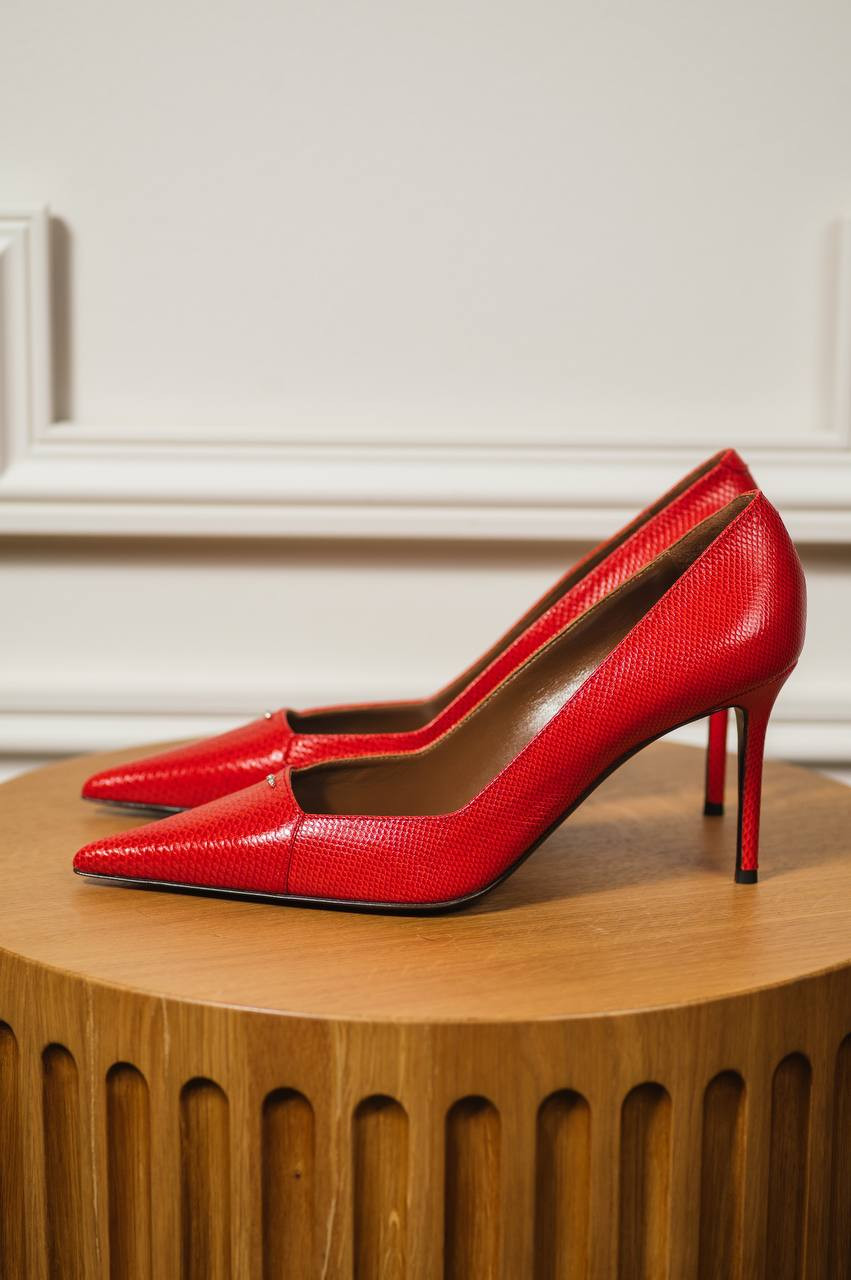 

Raquel red leather shoes with crystals Giuseppe Zanotti