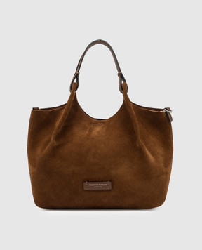 Gianni Chiarini Dua brown suede tote bag BS9779CMPL