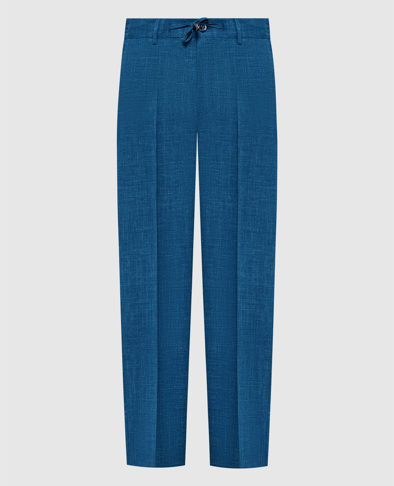 

Blue trousers made of linen, wool and silk Stefano Ricci