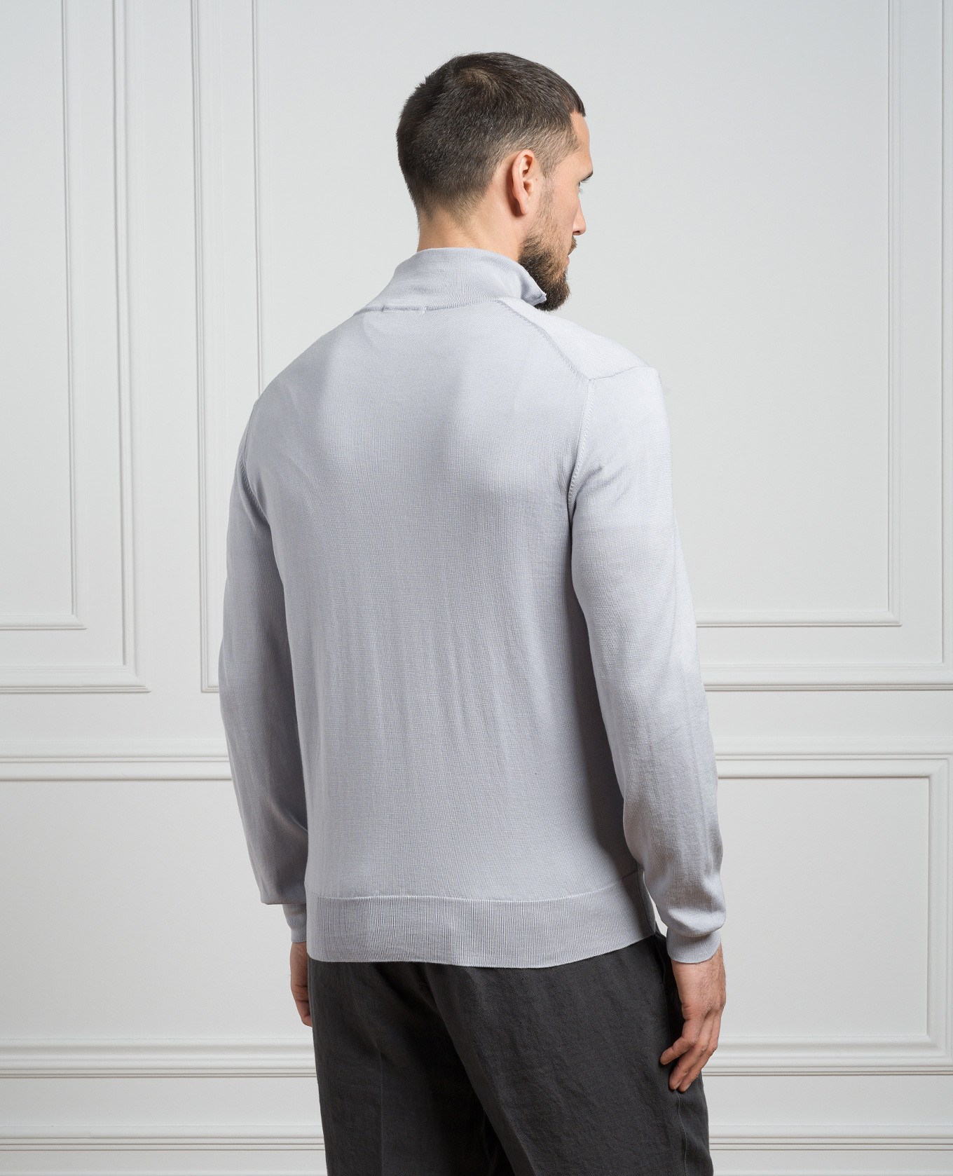 

Gray cardigan with silk and cashmere Cashmere&Whiskey, Grey