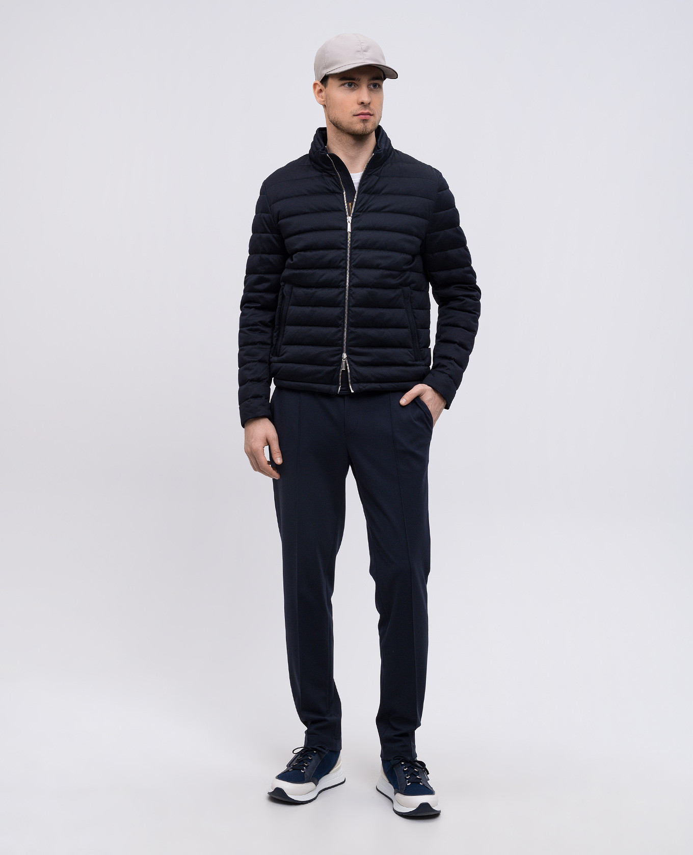 

ALEC blue quilted down jacket MooRER