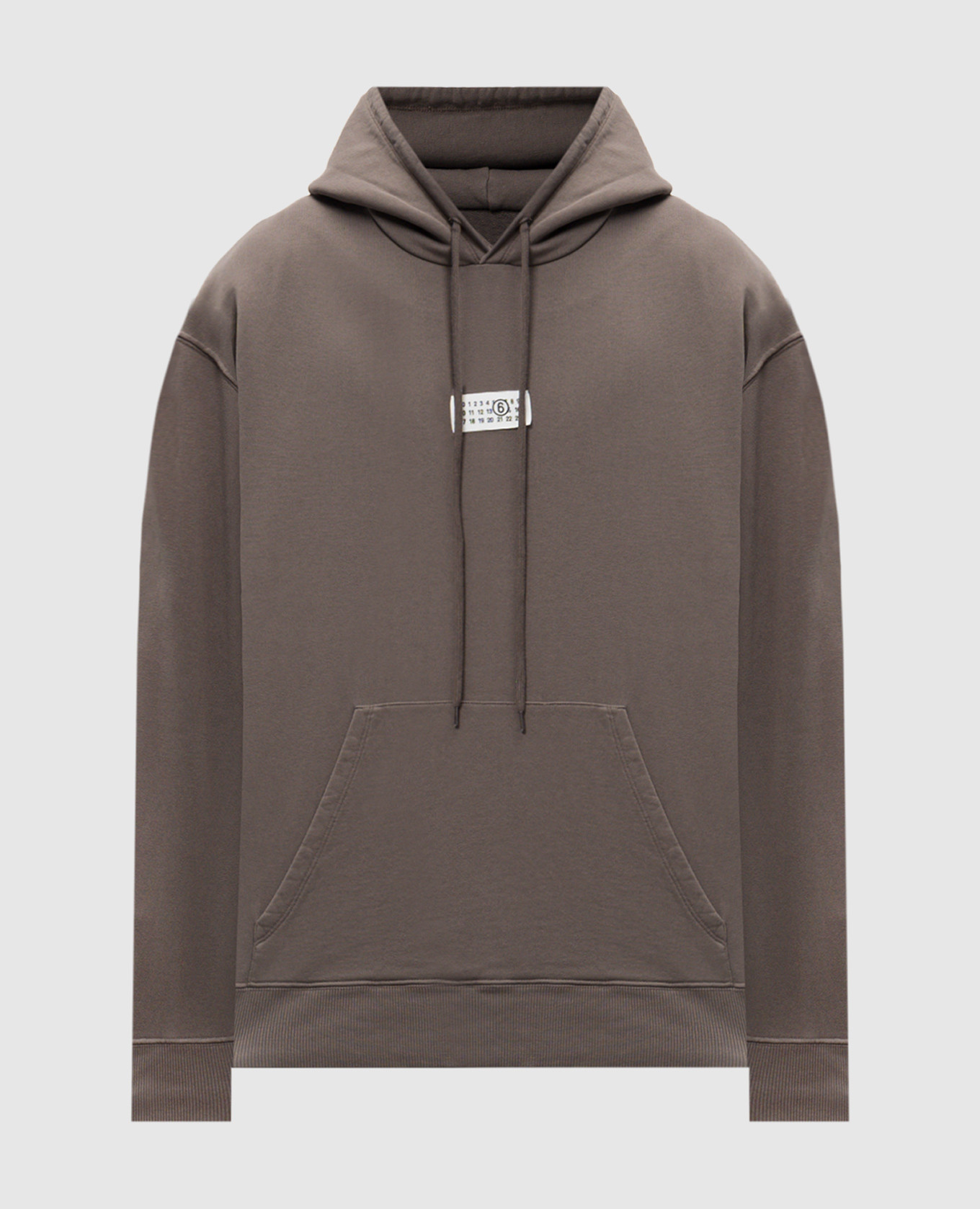 

Brown hoodie with logo patch Maison Margiela MM6