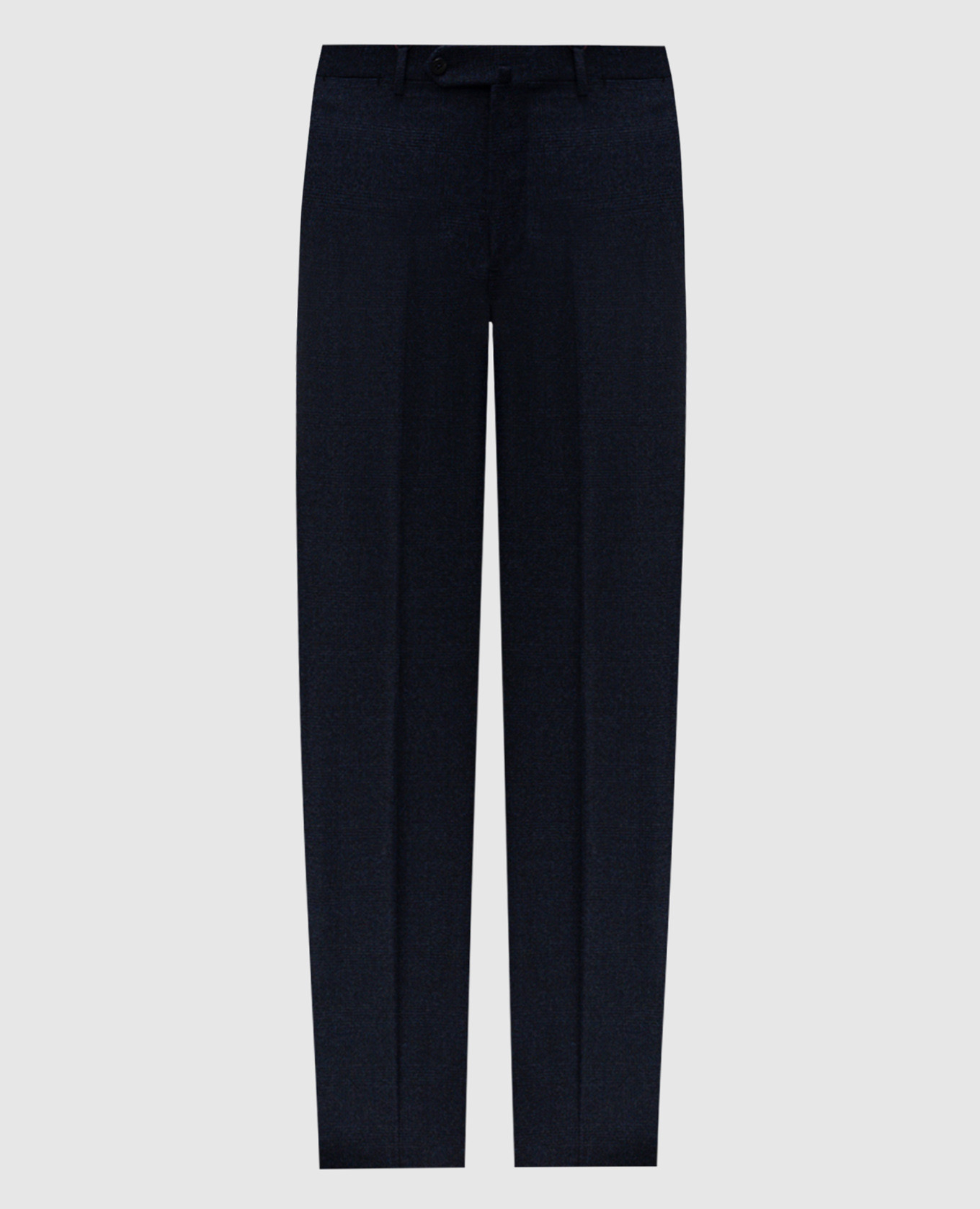 

Blue checked wool and cashmere pants ISAIA