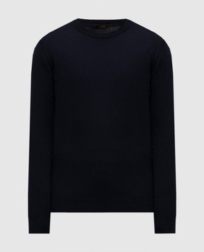 MooRER ORVIETO blue cashmere and silk jumper ORVIETOWS5