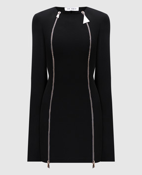 The Attico Black midi dress 250WCW00210PLL002AA