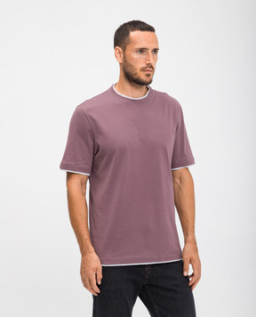 Brunello Cucinelli Burgundy T-shirt M0B137427