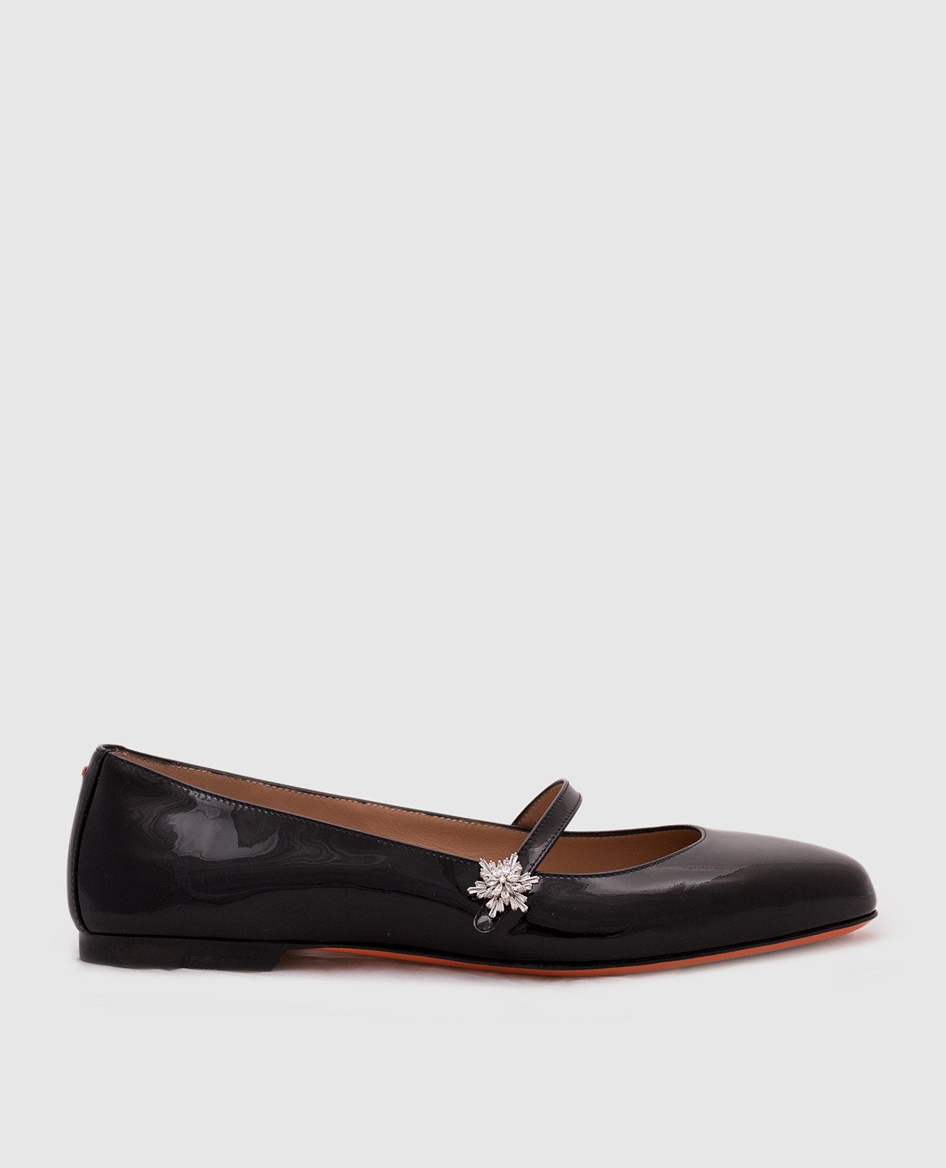 

Black patent leather ballet flats Santoni