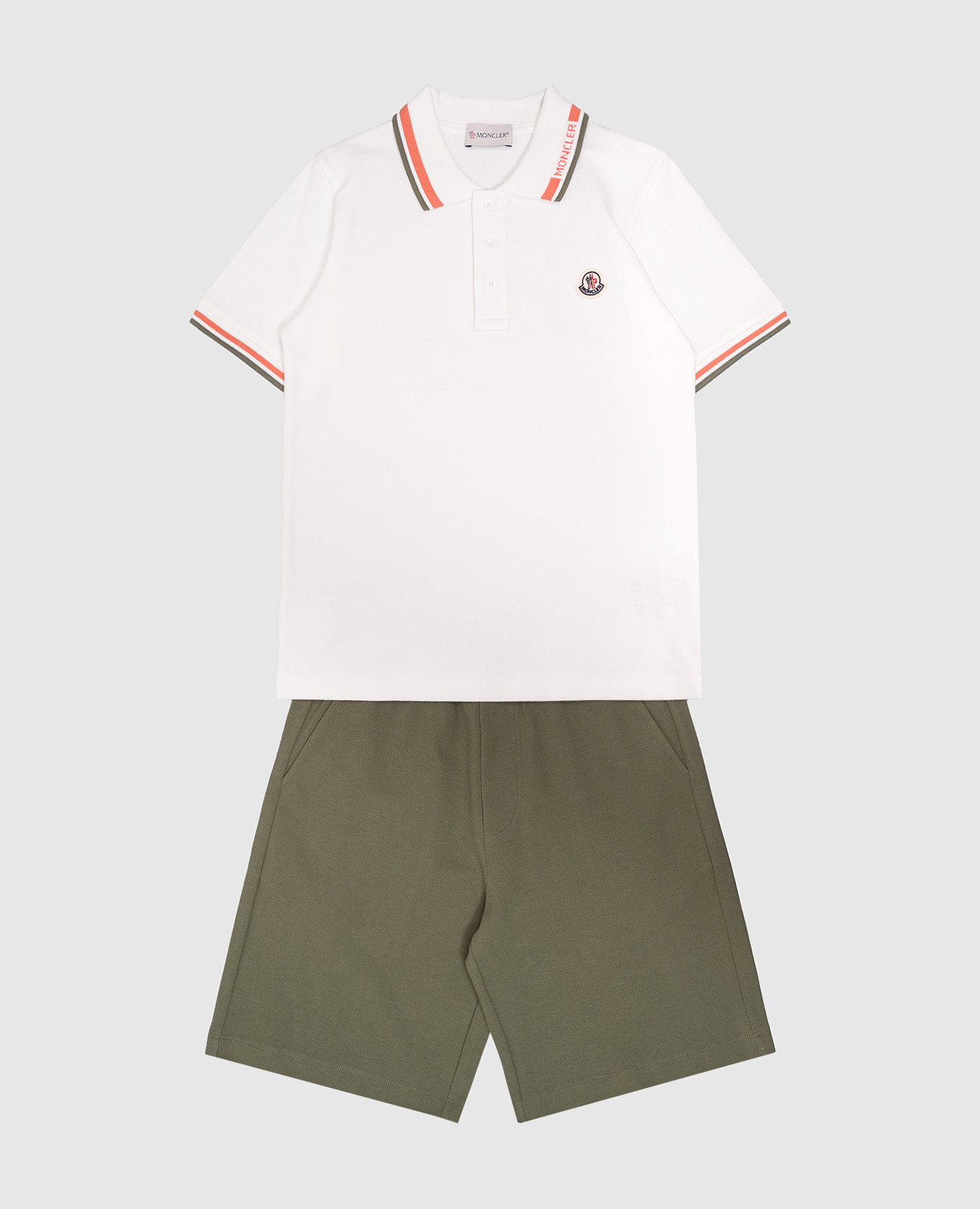 

Children's suit with logo Moncler ENFANT, White