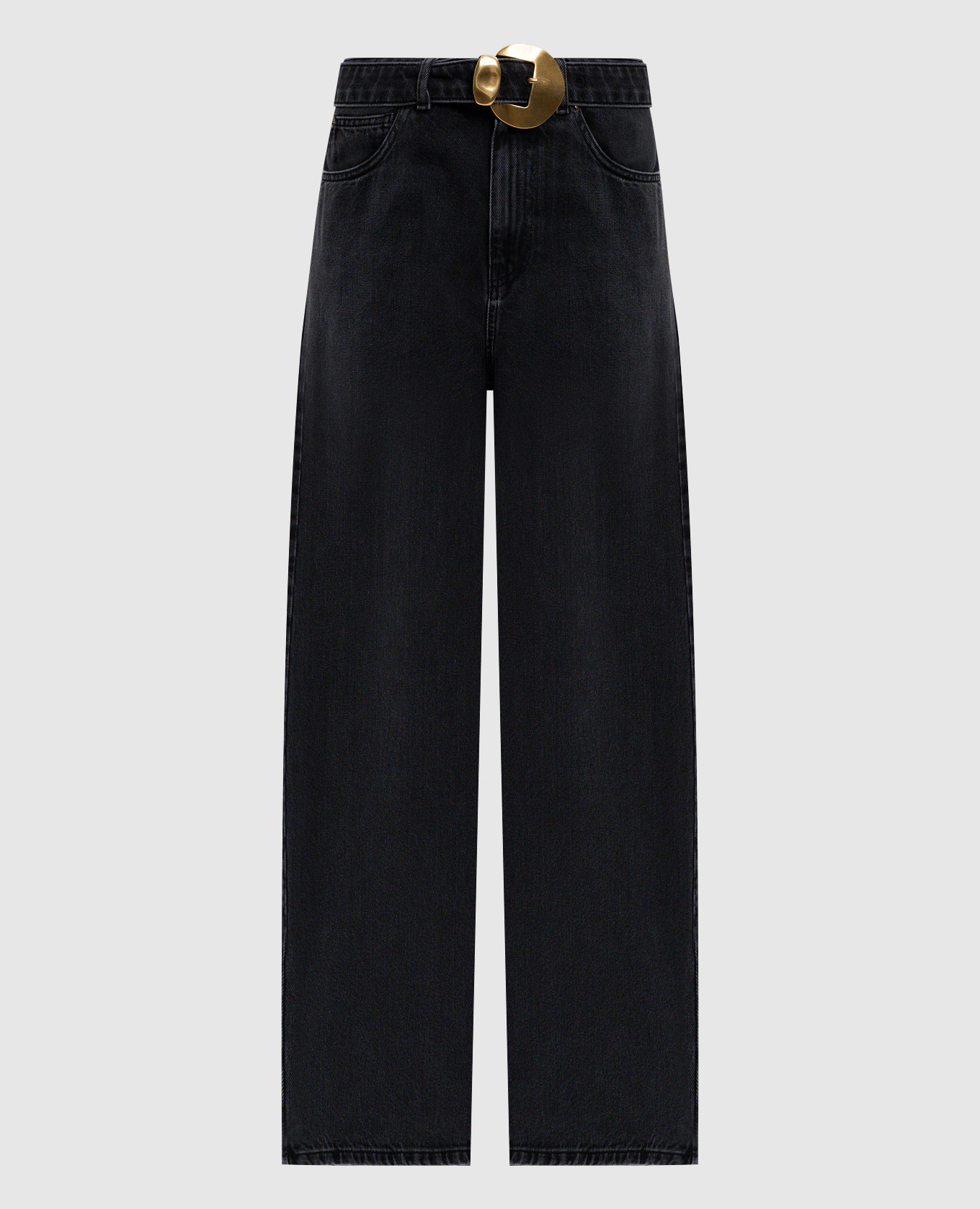 

Grey banana jeans with logo patch Twinset